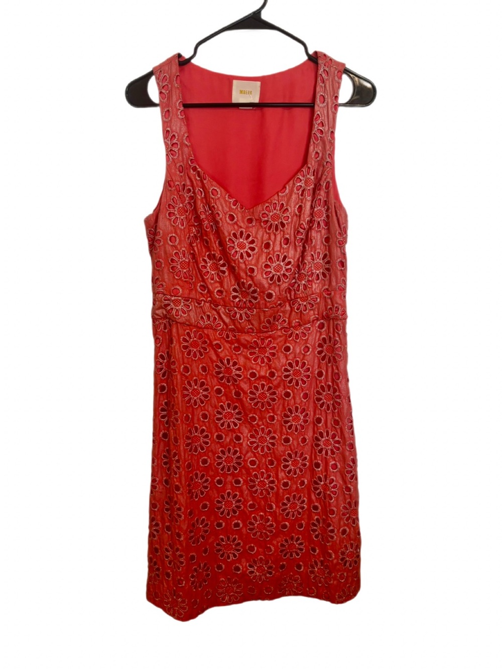 Maeve "Coralshine" Eyelet Dress, Size 10